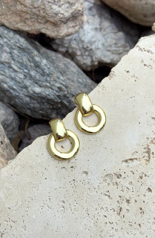 Adornia Knocker Drop Earrings In Gold