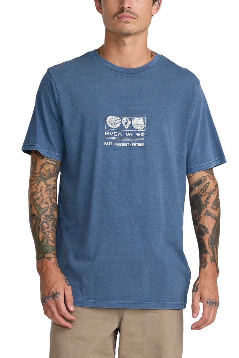 Crustaceous Cotton Graphic T-Shirt, Main, color, DARK DENIM