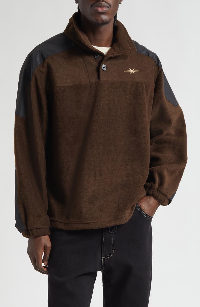 PHIPPS Basecamp Fleece Pullover, Main, color, Brown