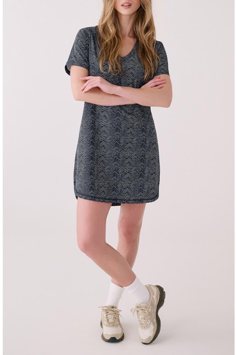 Olivie V-Neck Dress, Main, color, EDEN OUTERSPACE
