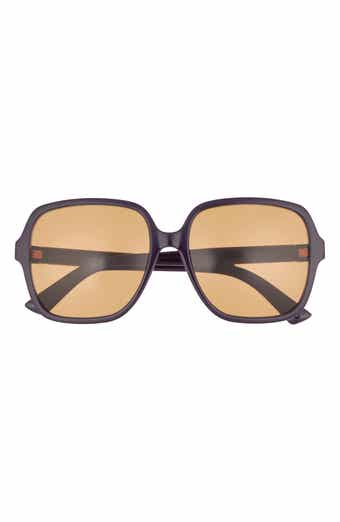 Gucci 58mm Square Sunglasses