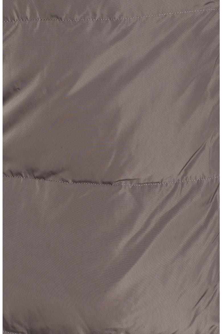 Down & Feather Coat, Alternate, color, CARBON