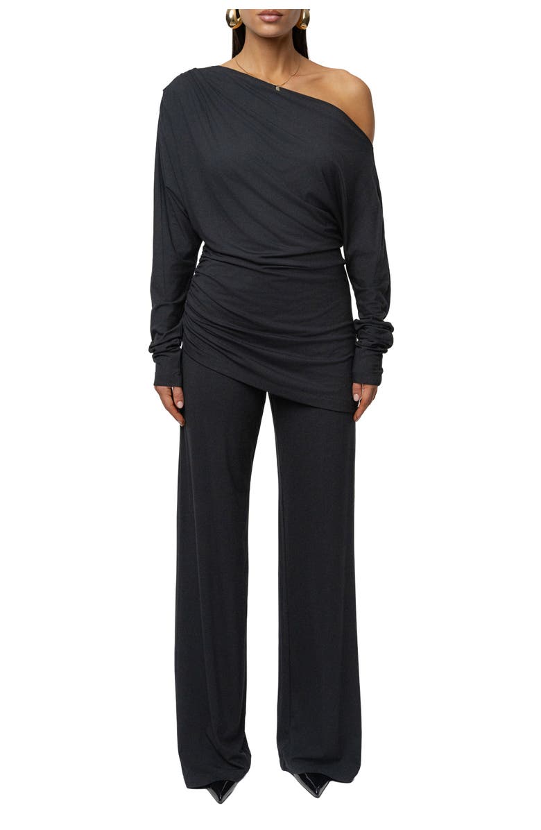 JLUXLABEL Winter Soirée Pant Set, Main, color, Black