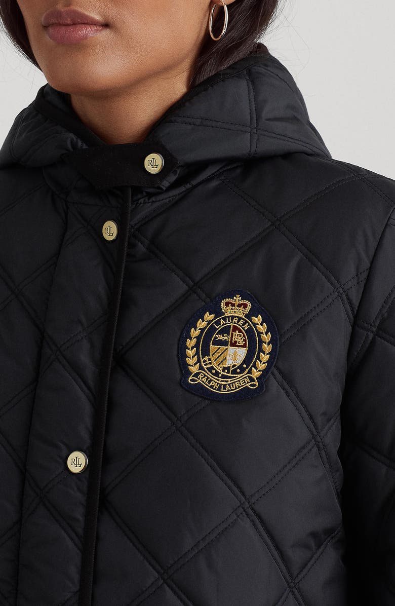 Lauren Ralph Lauren Quilted Hooded Parka, Alternate, color,