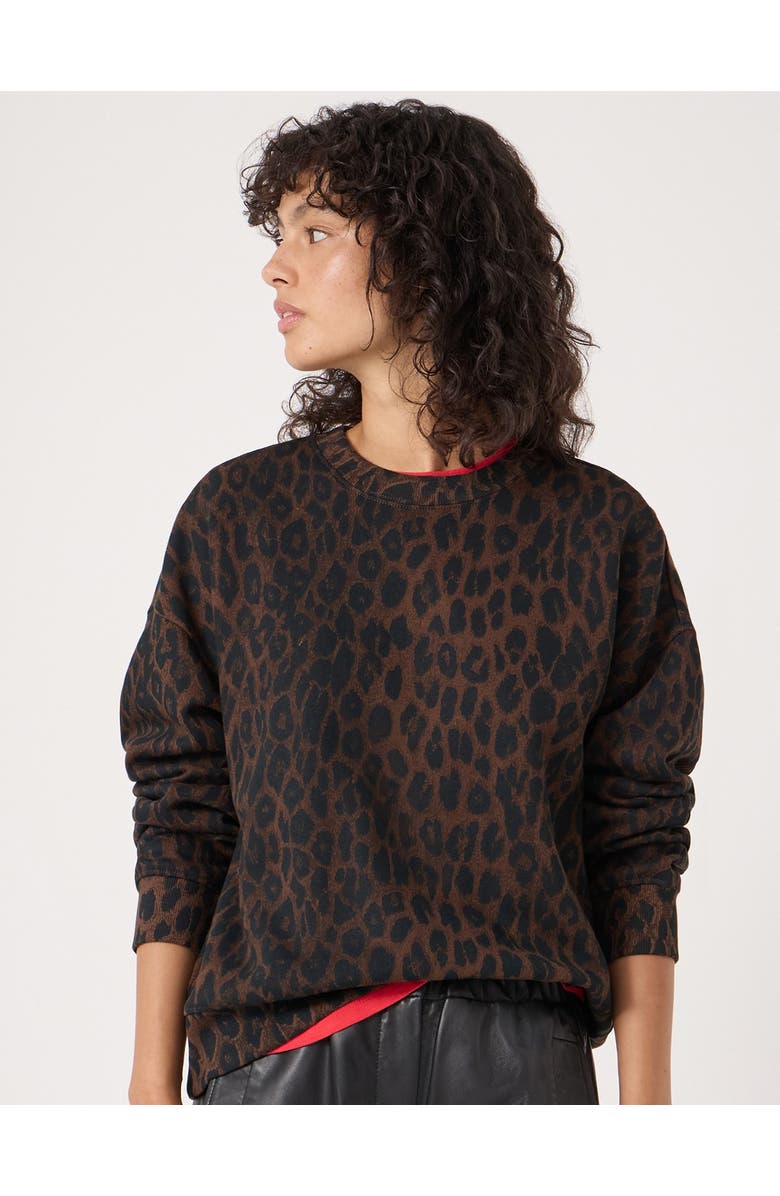 Hush Leopard Print Sweatshirt, Main, color, 