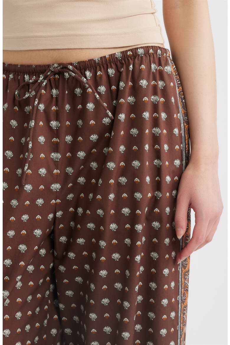 Yarrow Patterned Cotton Pants, Alternate, color, TERRE FOULARD DE LA MER