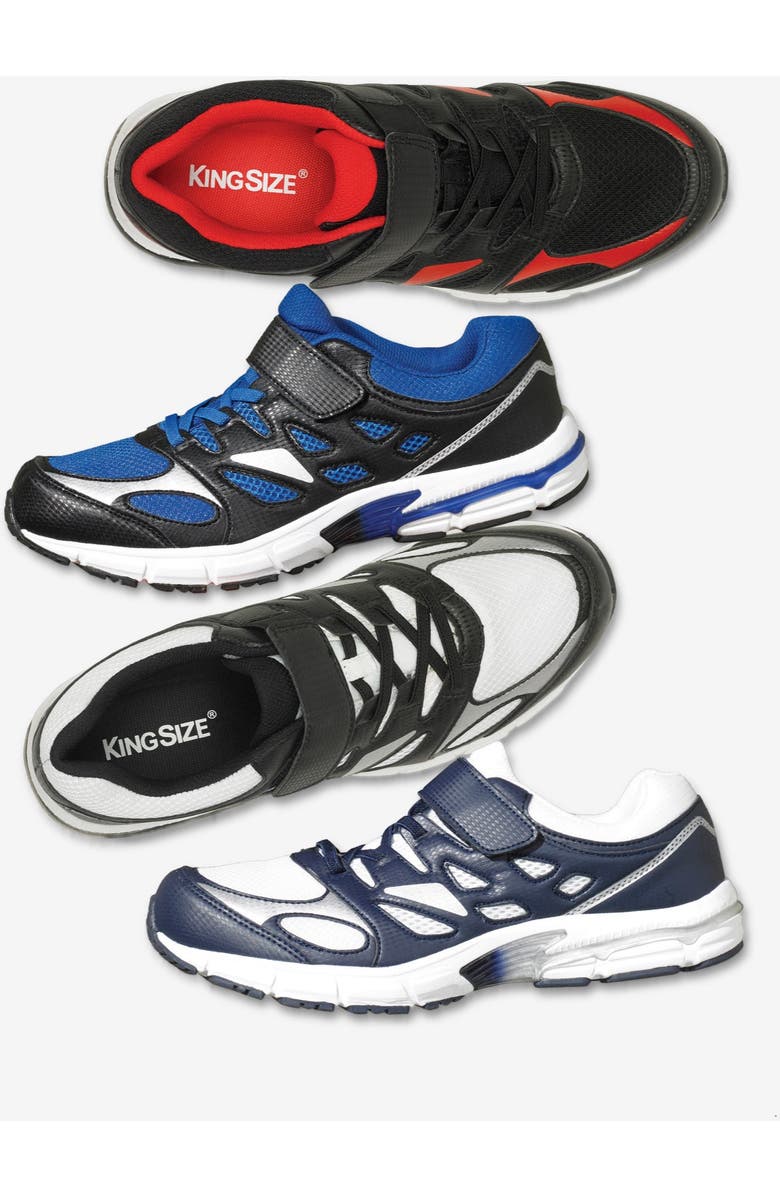 KingSize No-Tie Sneakers, Alternate, color, Jet Black Grey