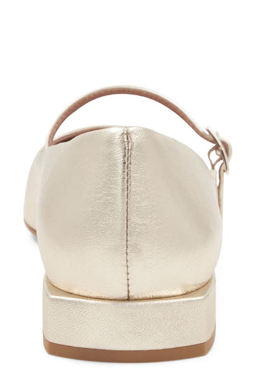 Bruno Magli Lucia Mary Jane Flat In Gold Metallic