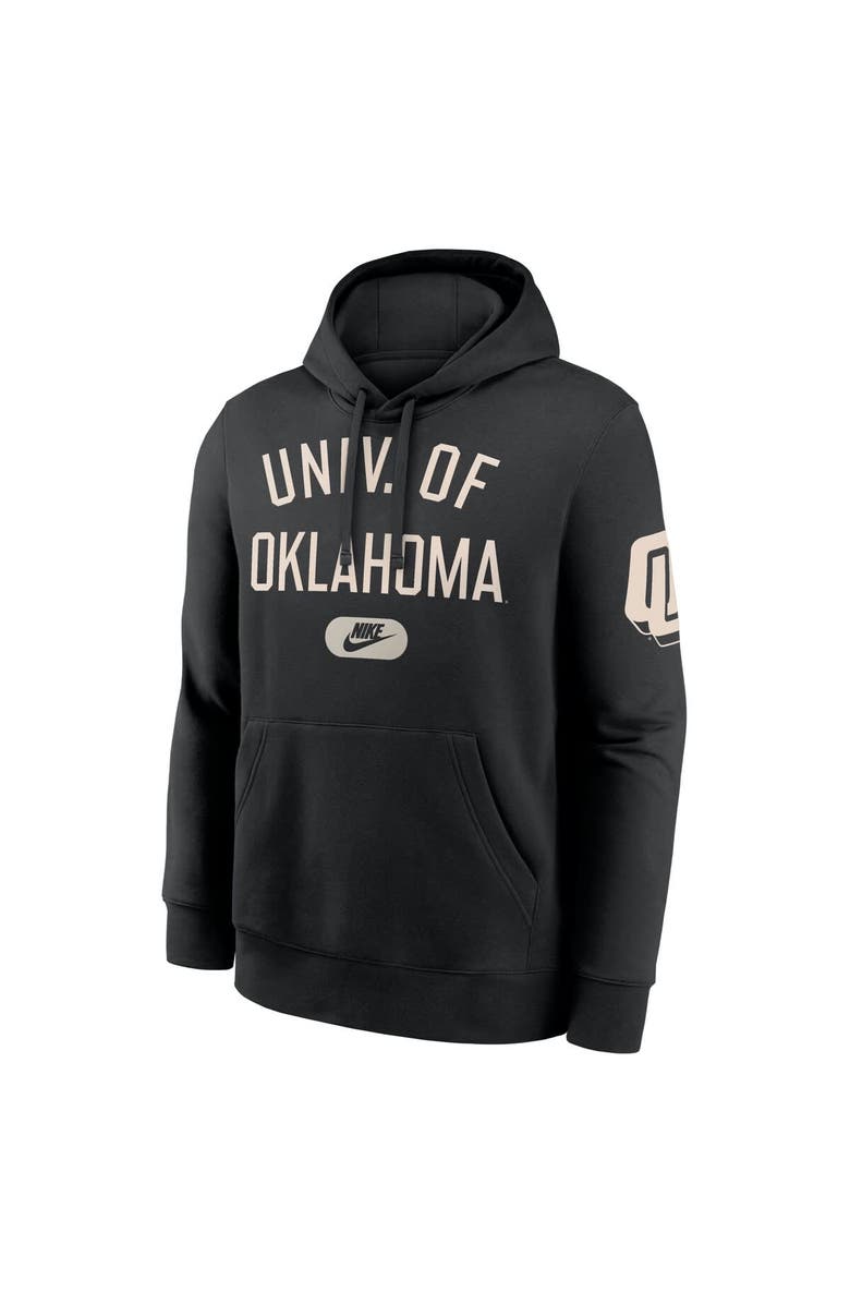 Nike Men's Nike Black Oklahoma Sooners Club Fleece Fashion Hoodie, Alternate, color, Black