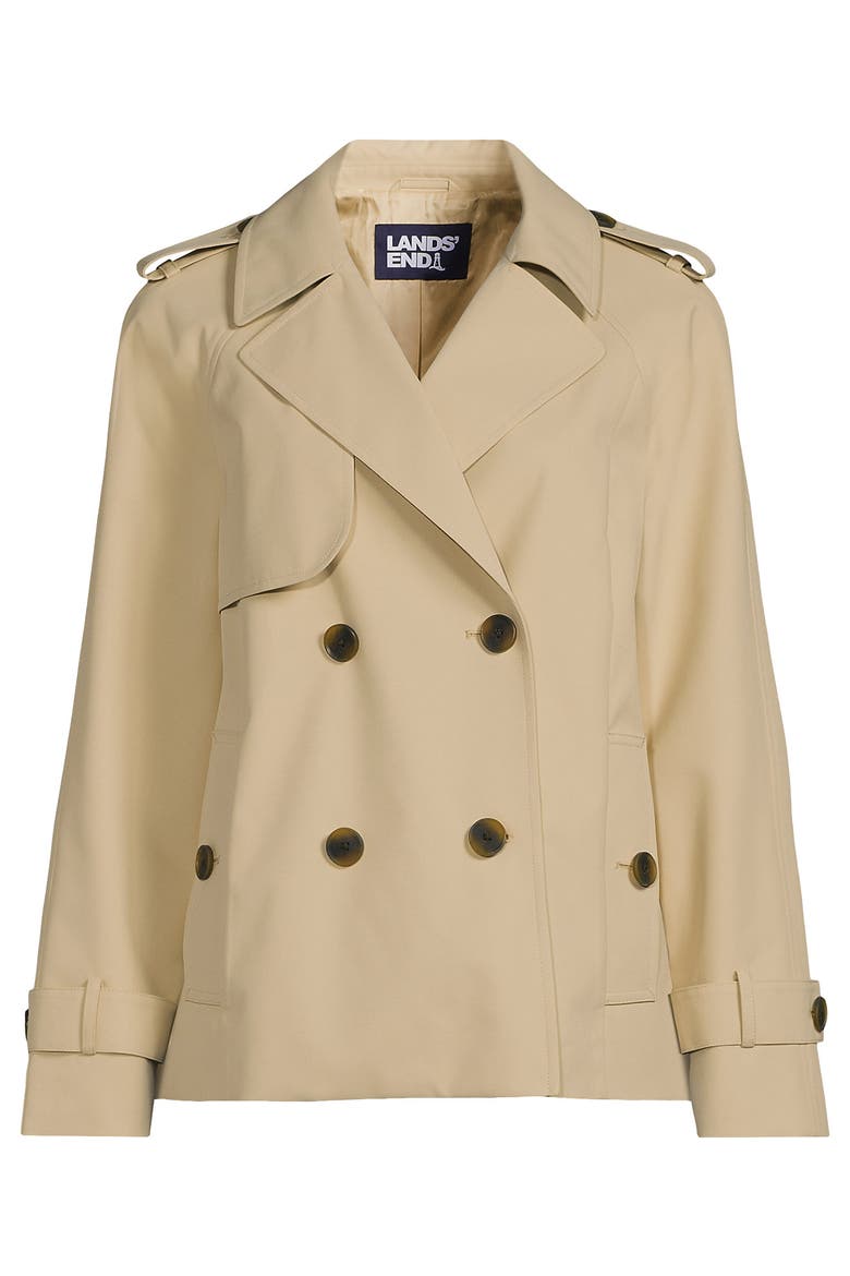 Plus Size Trench Rain Jacket, Alternate, color, Champagne