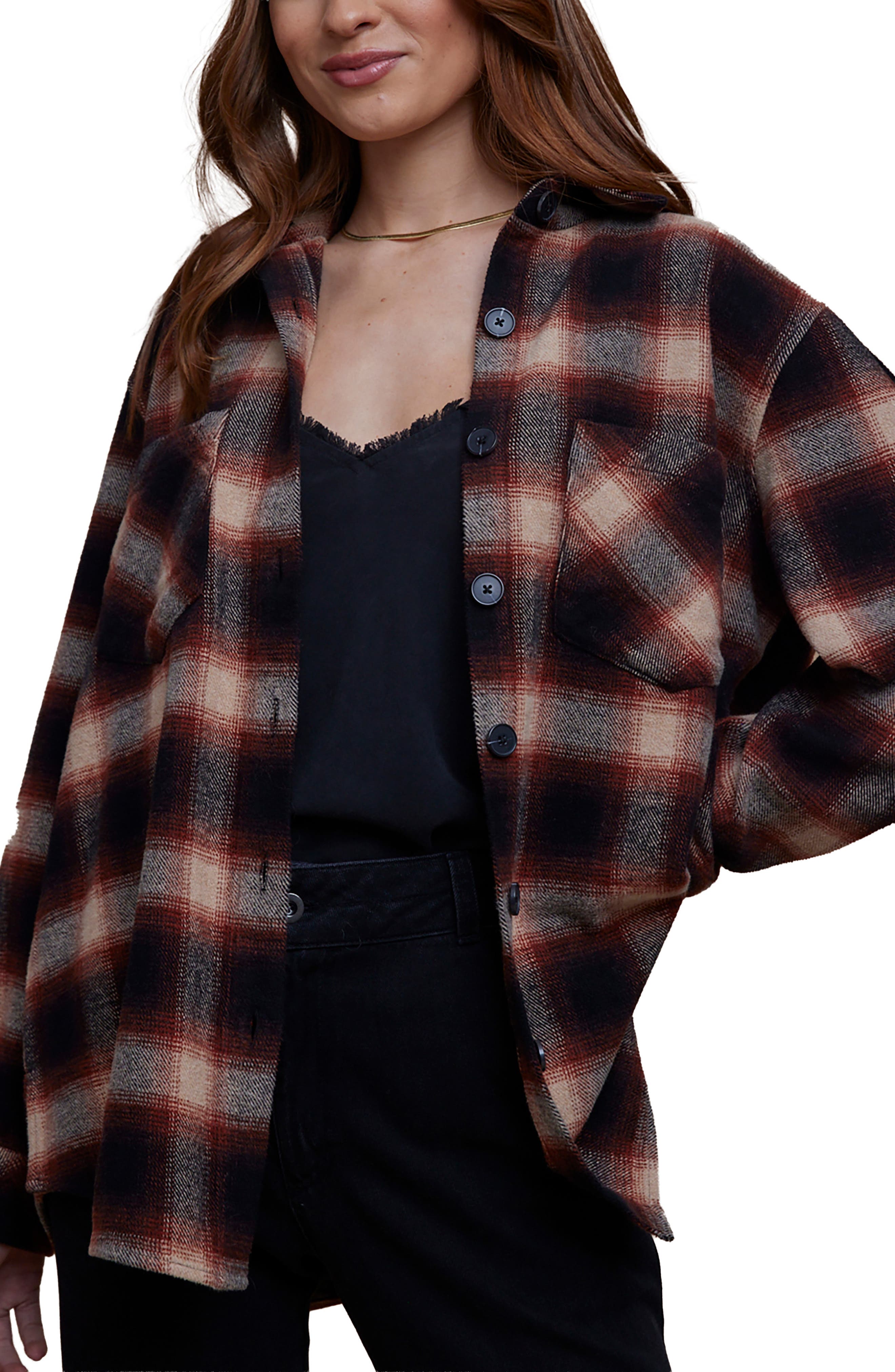Bella Dahl Plaid Oversized Shacket (Women) | Nordstromrack