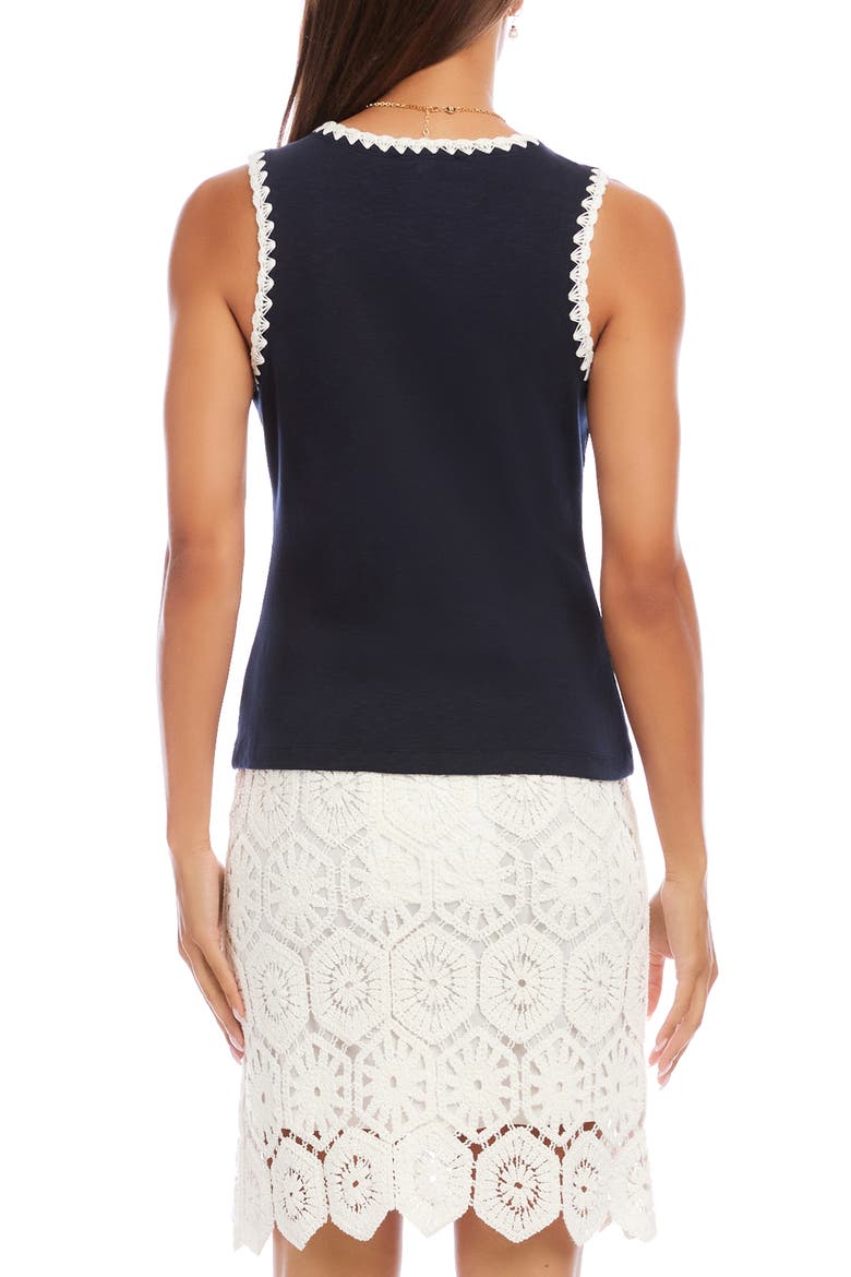Edge Stitch Tank, Alternate, color, NAVY