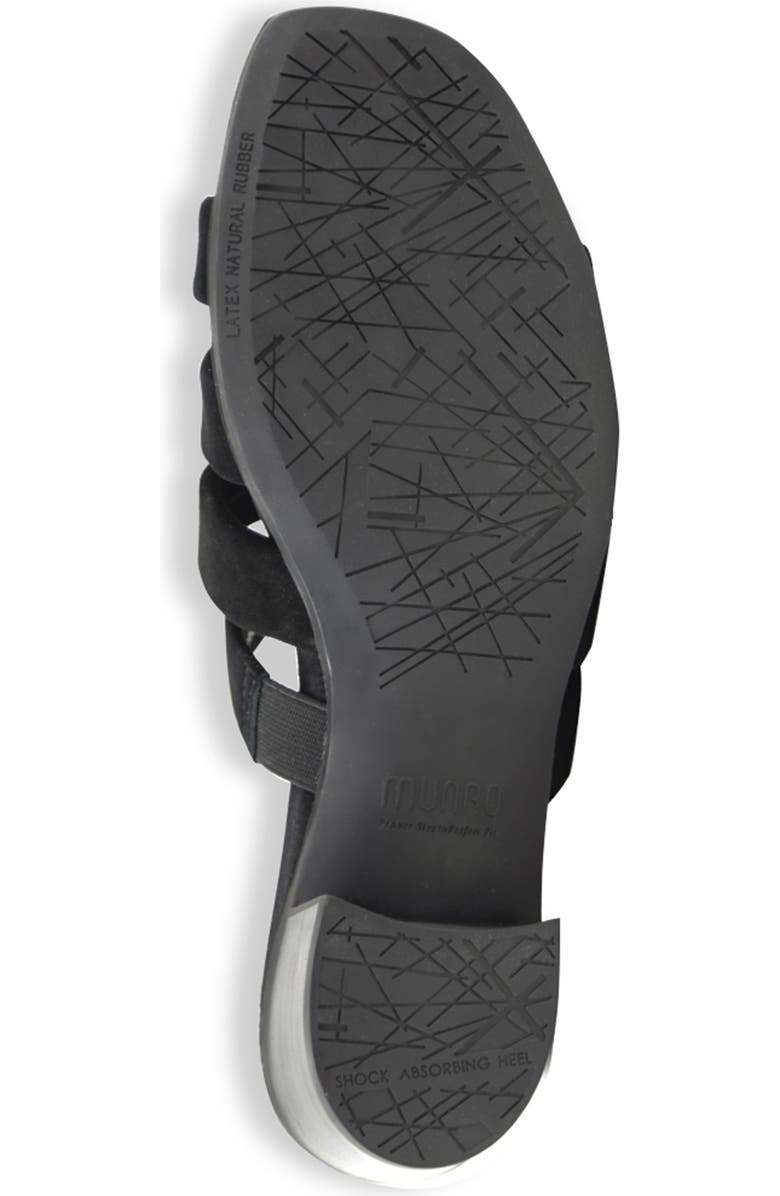 Munro Adrianne Sandal, Alternate, color, Black Suede