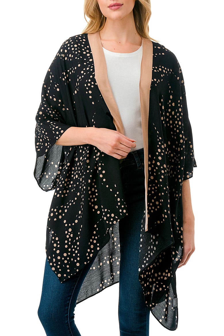 Polka Dot Duster, Main, color, BLACK