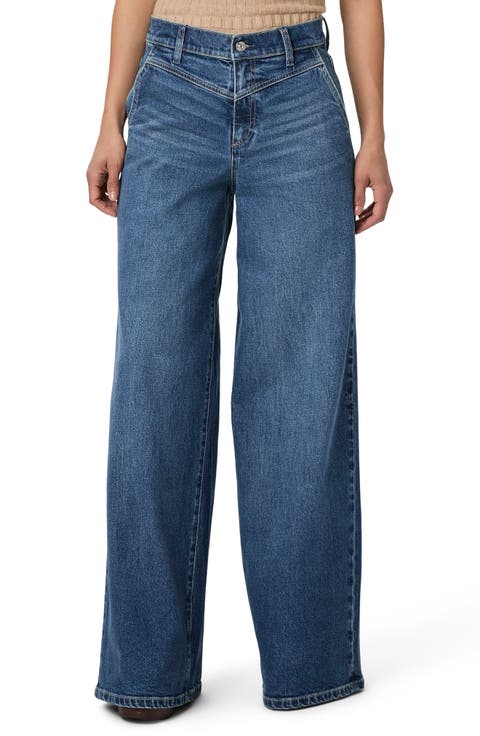Cameron V-Yoke High Waist Super Wide Leg Jeans (Katerina)