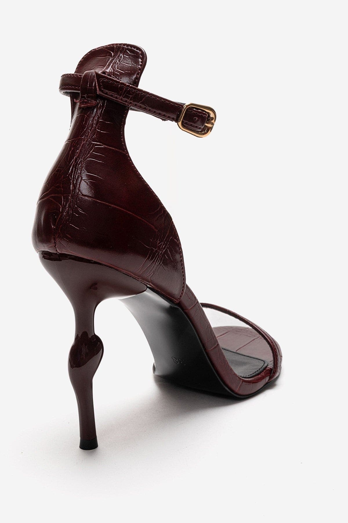 Yelena Ankle Strap Stiletto Pump, Alternate, color, Burgundy Print