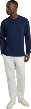 Onia Long Sleeve Slub Henley