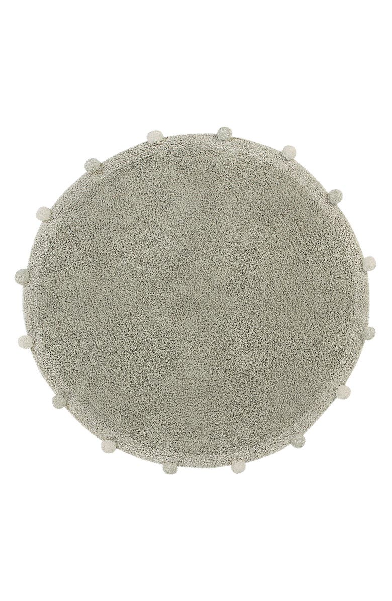 Lorena Canals Bubbly Washable Cotton Area Rug, Main, color, Olive Natural