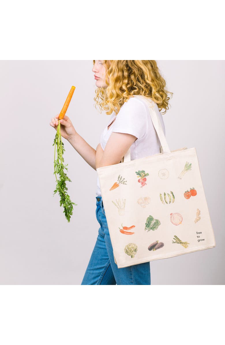 The Tote Project Free to Grow (Veggies) | Tote, Alternate, color, Natural