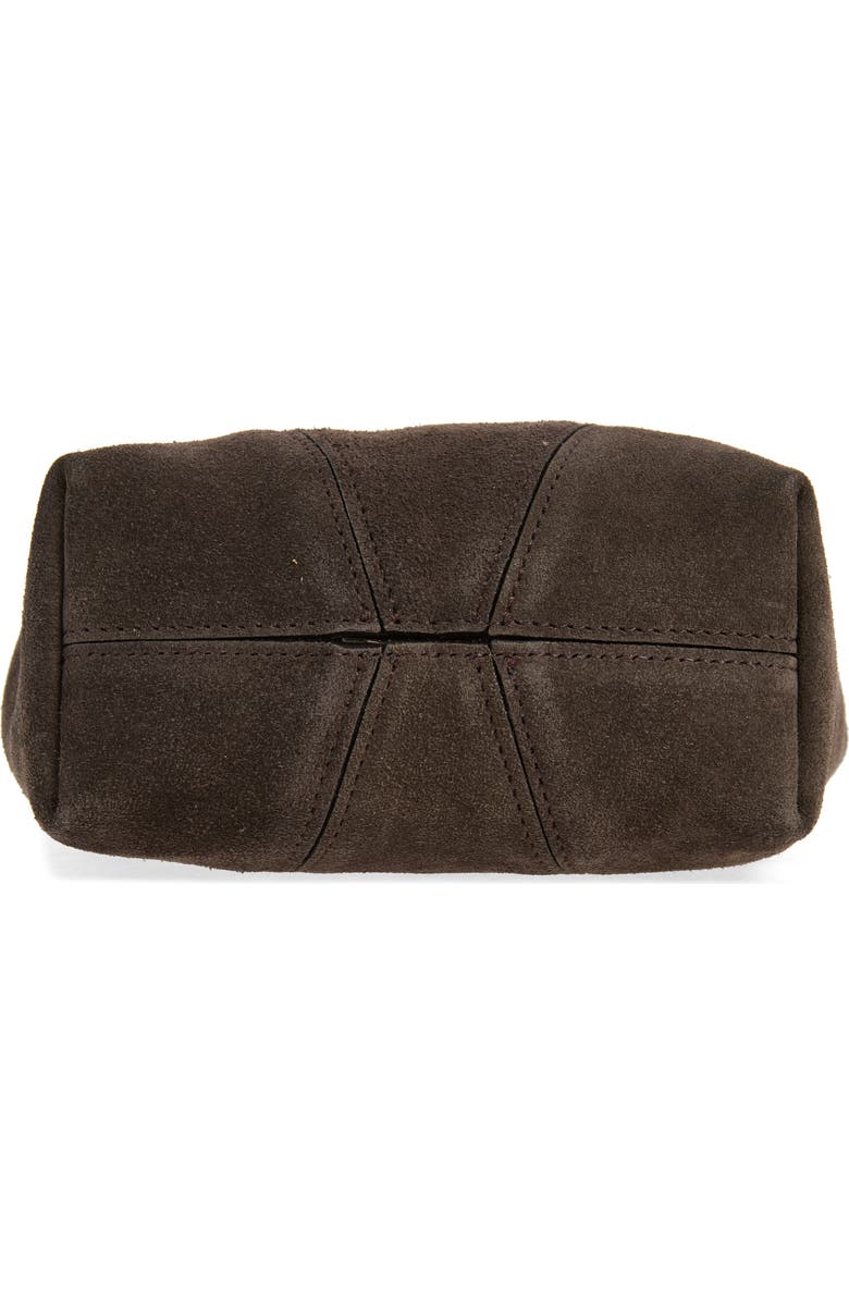 Chloé Small Spin Suede Crossbody Tote, Alternate, color, Kohl Brown
