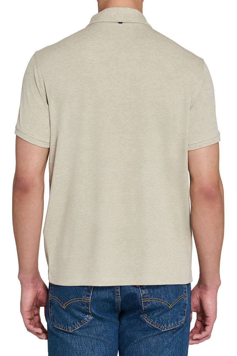 Johnny Collar Ribbed Polo, Alternate, color, GREY