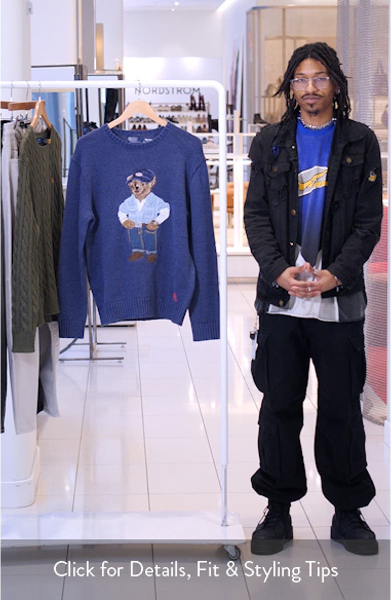 Polo Bear Linen & Cotton Sweater, sales video thumbnail