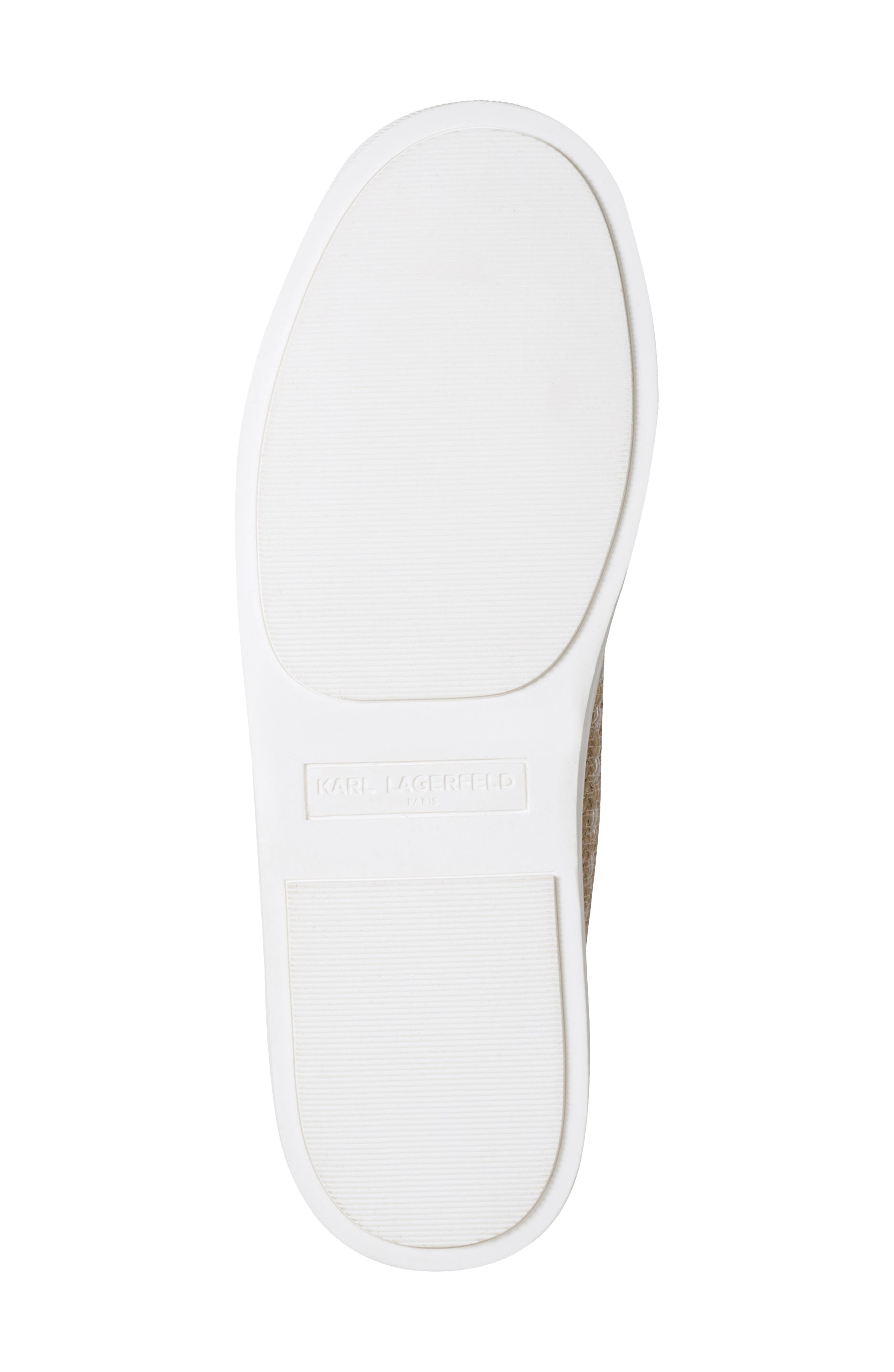 KARL LAGERFELD PARIS Cate Sneaker, Alternate, color, Natural/ White Gold