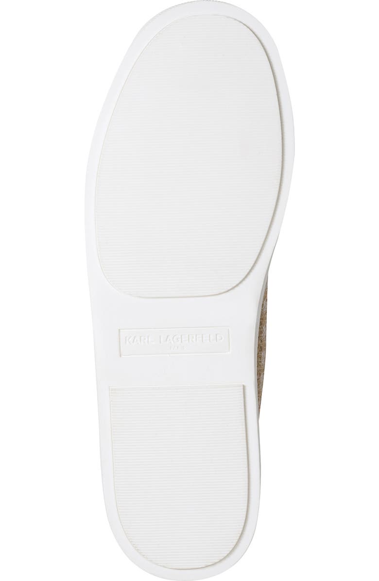 KARL LAGERFELD PARIS Cate Sneaker, Alternate, color, Natural/ White Gold