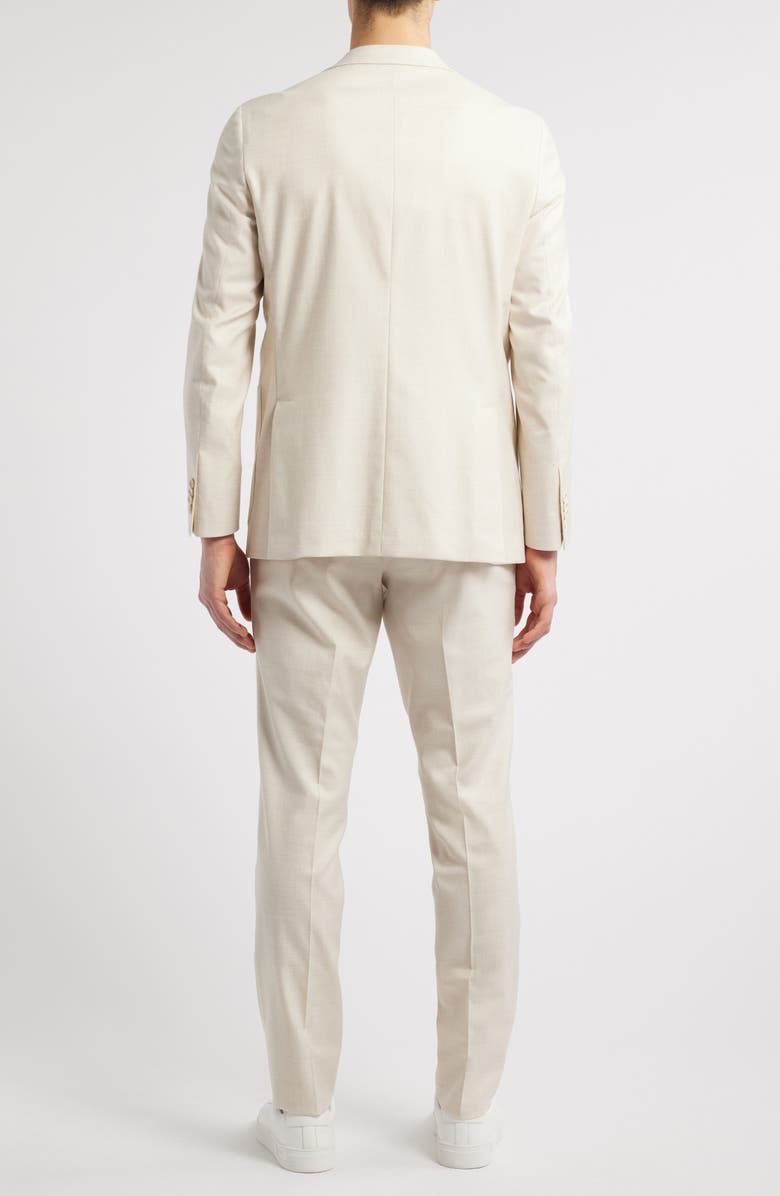 Jack Victor Morton Solid Unconstructed Wool Blend Suit, Alternate, color, Ecru