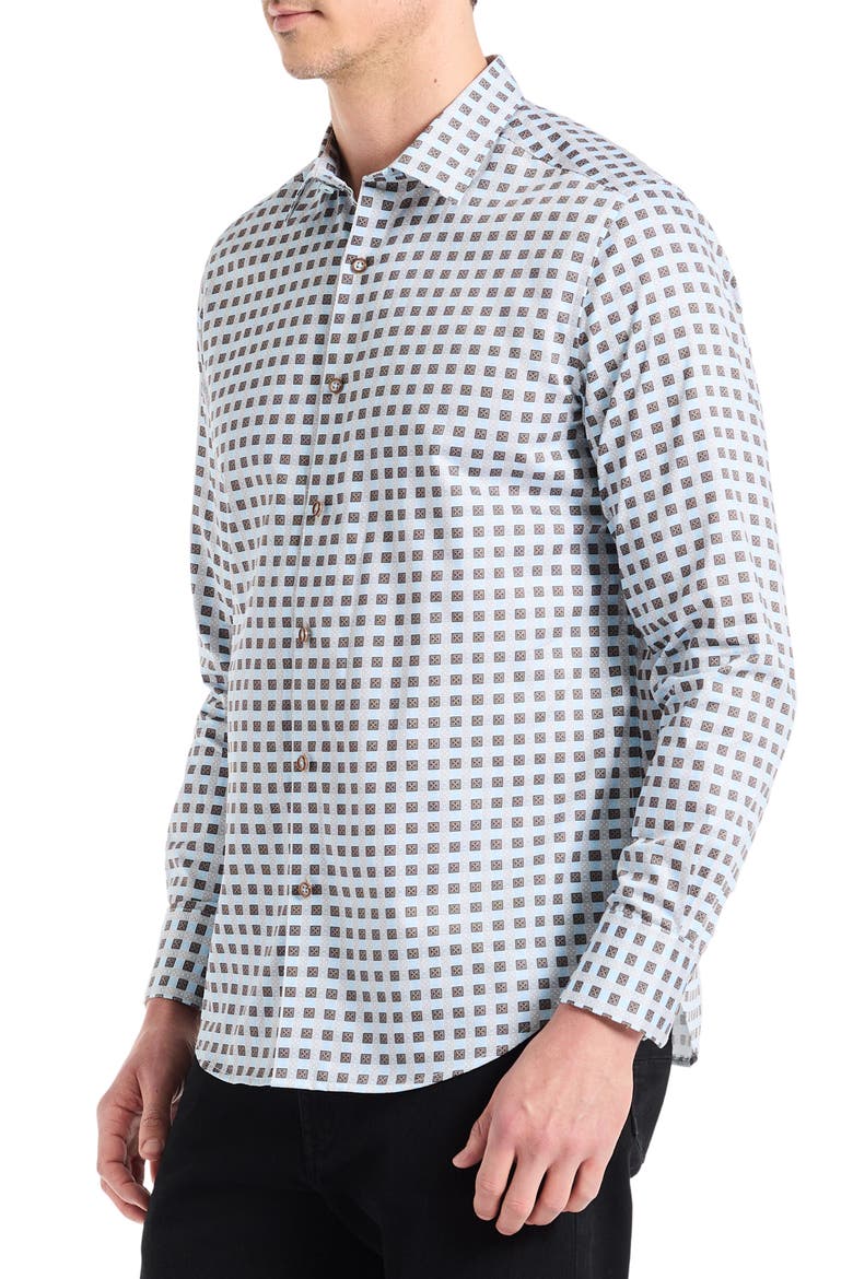 Ostin Long Sleeve Button-Up Shirt, Alternate, color, TAN