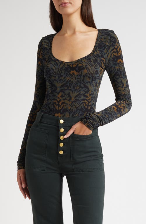 Ulla Johnson Aris Long Sleeve Knit Top In Multi