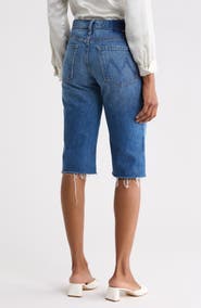 MOTHER The Kick It High Waist Fray Hem Shorts