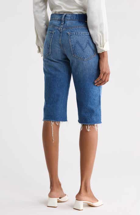 The Kick It High Waist Fray Hem Shorts