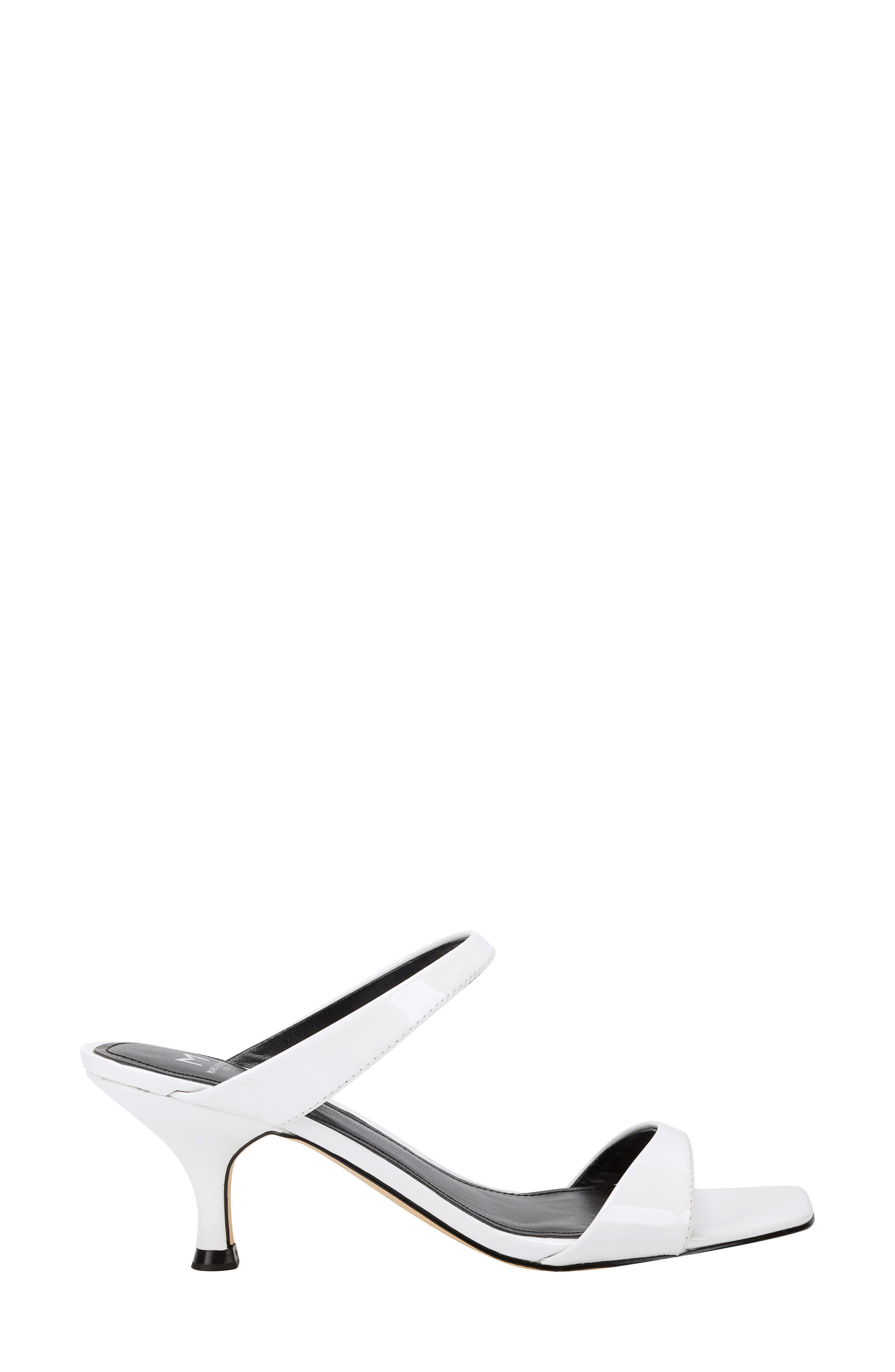 Genia Slide Sandal, Alternate, color, WHITE PATENT LEATHER