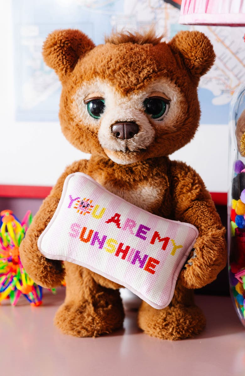 Fubish You Are My Sunshine Mini Needlepoint Pillow, Alternate, color, You Are My Sunshine Mini