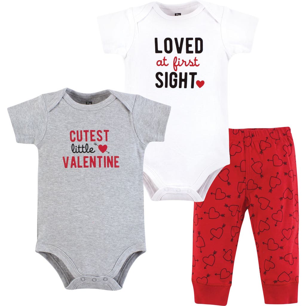 Hudson Baby Two Bodysuits & Matching Pants Apparel Set In Gray