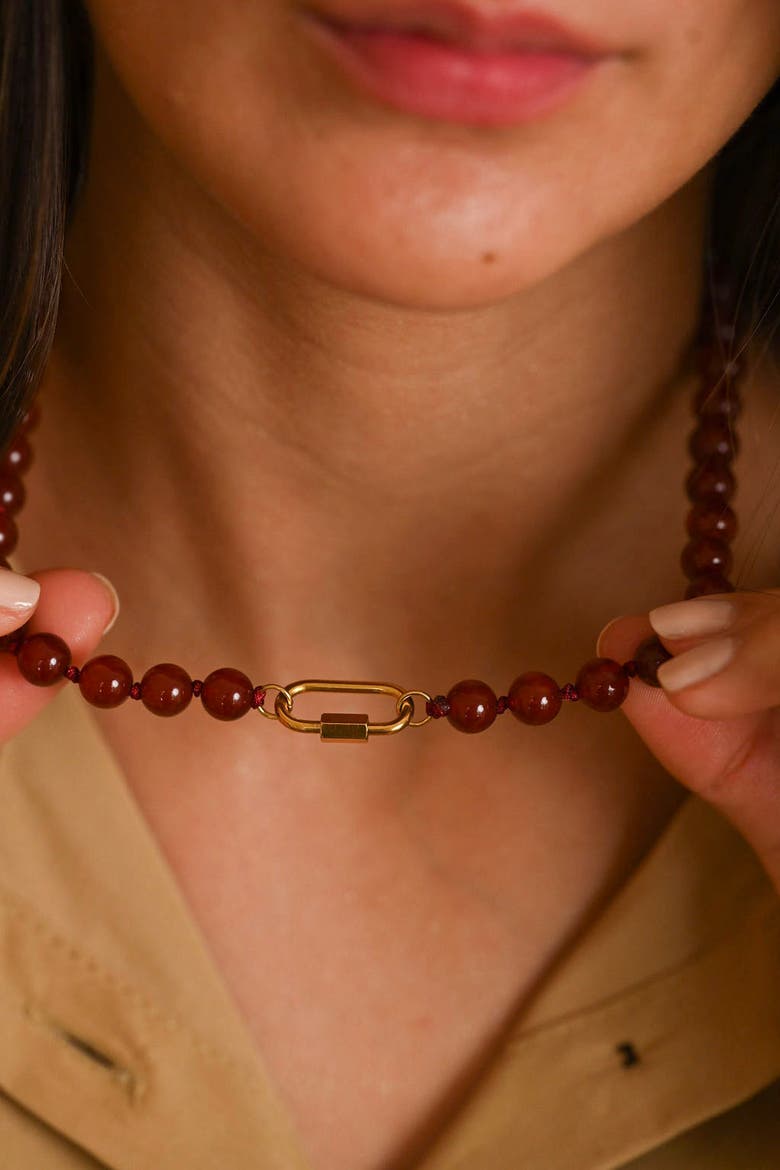 Porto Necklace, Alternate, color, Pomegranate