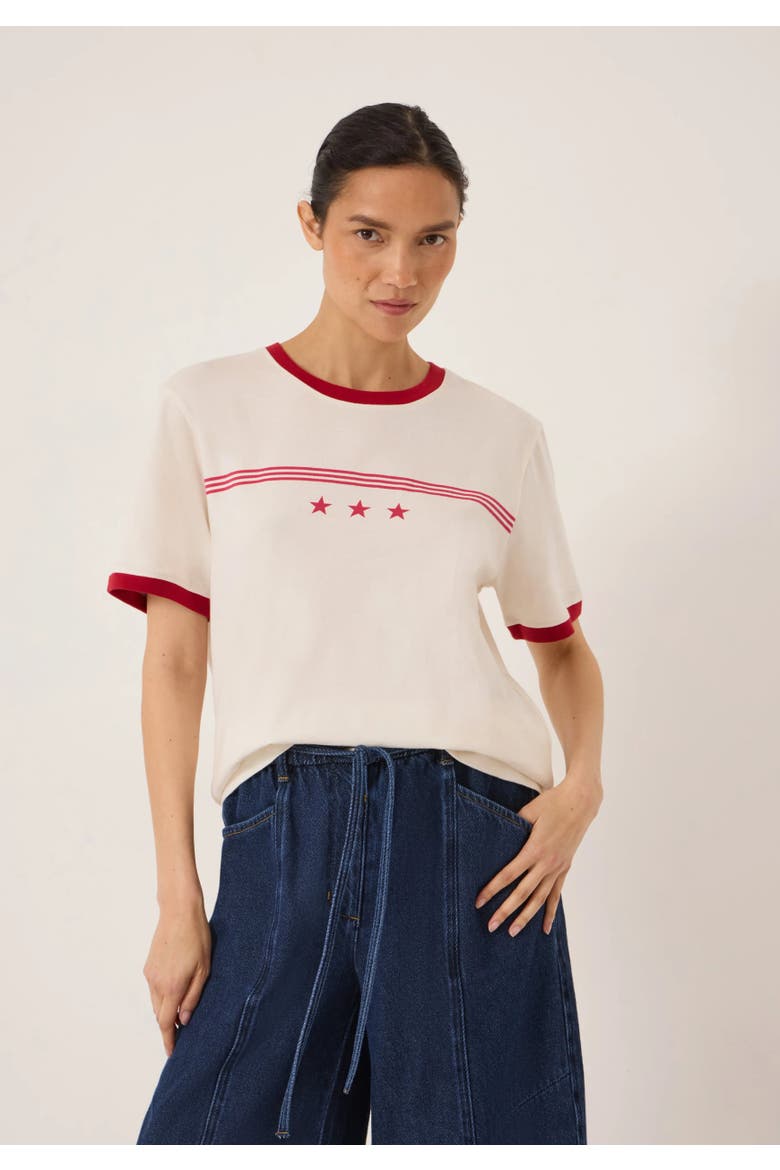 Star Ringer Slim T-Shirt, Main, color, Off White