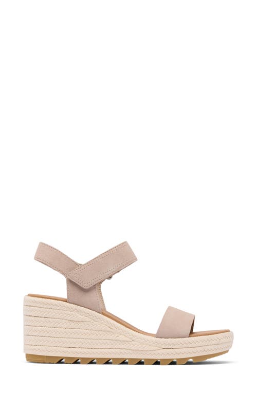 Sorel Cameron Wedge Espadrille Sandal In Crushed Clay/gum