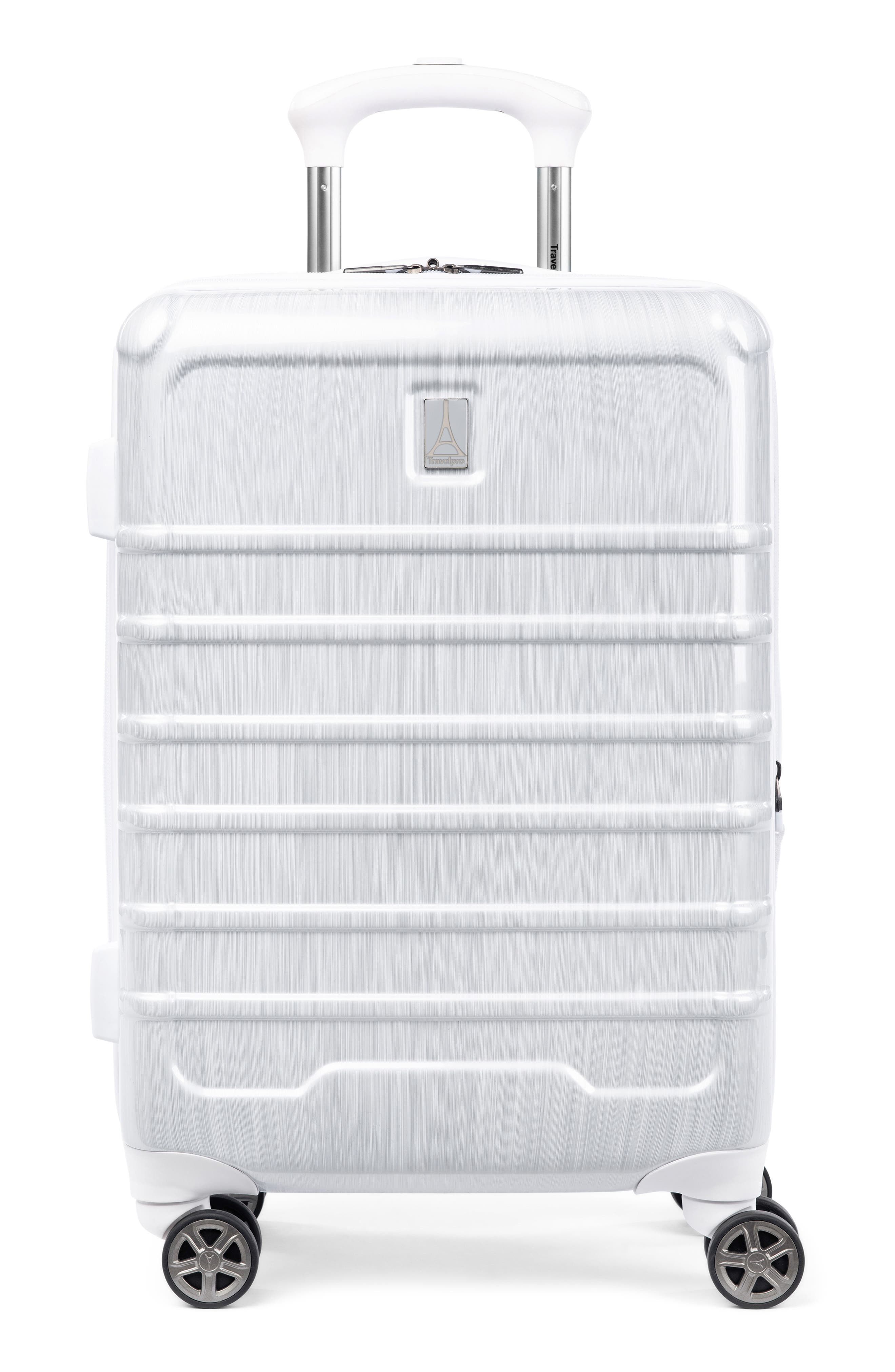 TRAVELPRO Rollmaster<sup>™</sup> Lite 20" Expandable Carry-on Hardside Spinner Luggage, Main, color, White
