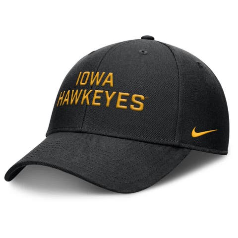 Men's Nike  Black Iowa Hawkeyes Rise Practice Adjustable Hat