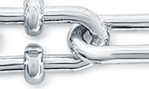 Simona Paper Clip Chain Bracelet In Silver