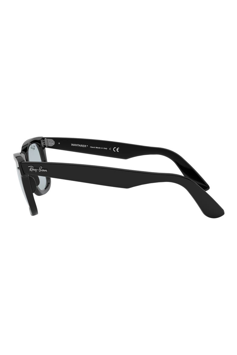 52mm Square Sunglasses, Alternate, color, BLACK / LIGHT GREY