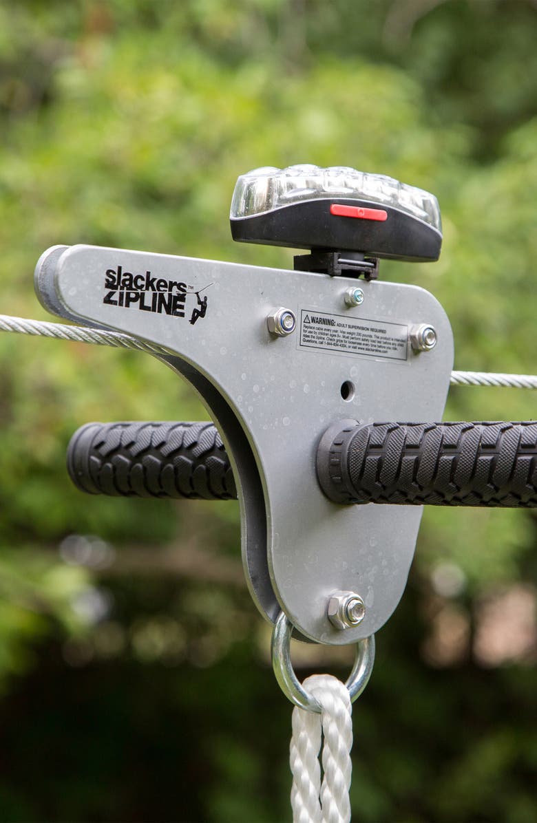 Brand 44 Slackers Night Riderz 100-Foot Zipline Kit with Seat, Alternate, color, 