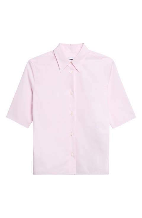 Slim Fit Short Sleeve Button-Up Shirt