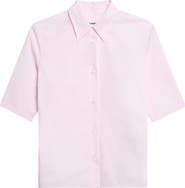 Jil Sander Slim Fit Short Sleeve Button-Up Shirt