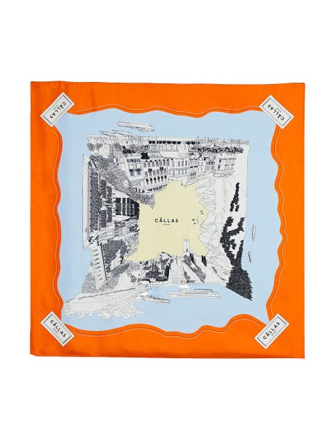 Como Lake Como Silk Scarf