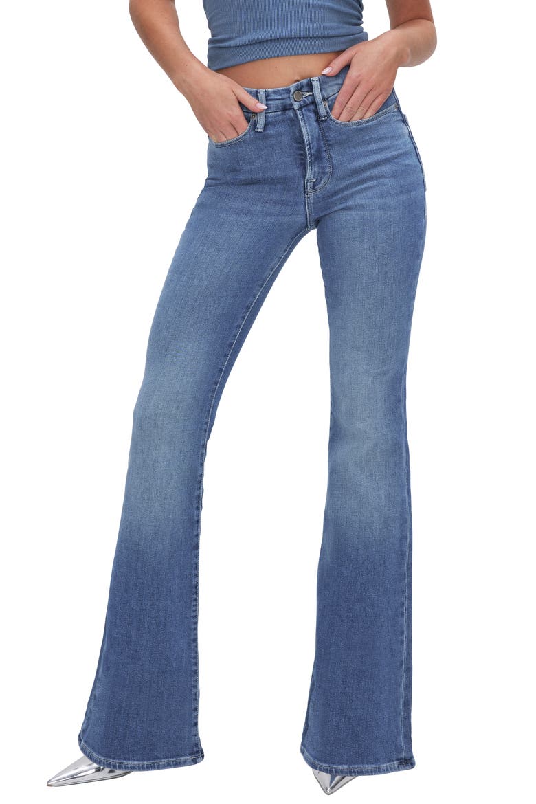 Good Legs Flare Jeans, Main, color, INDIGO591