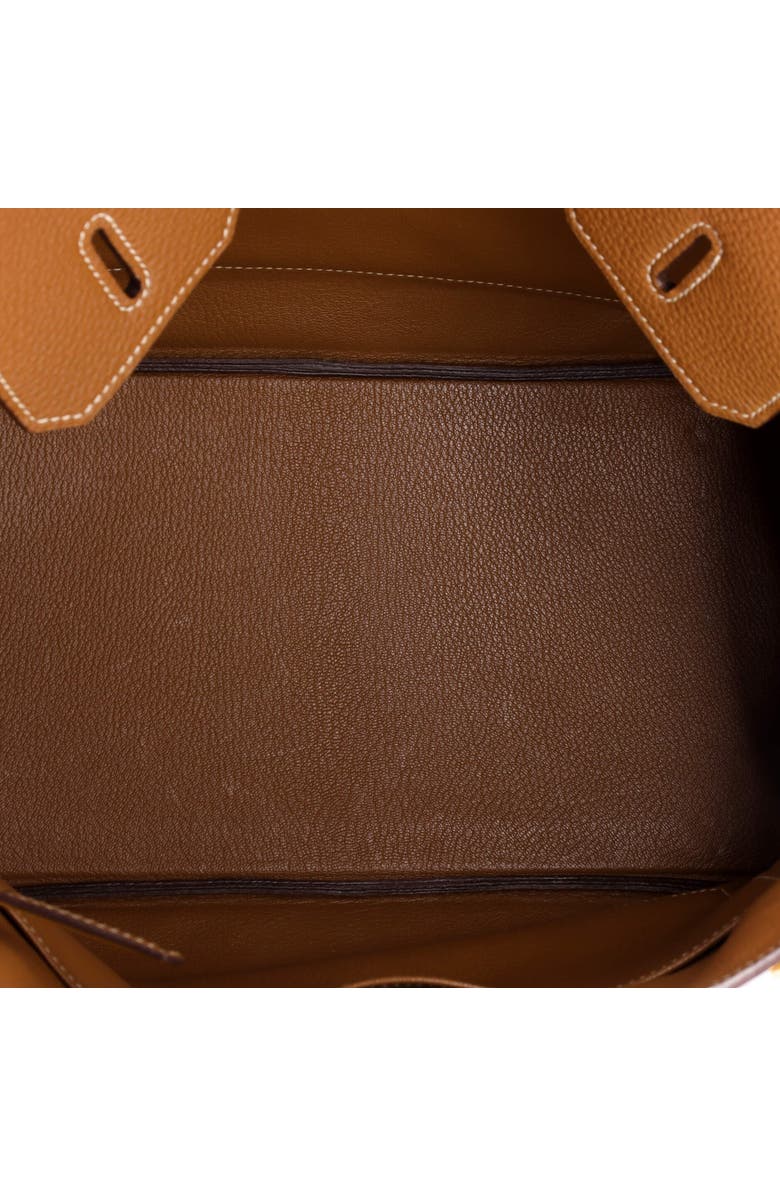 Pre-Owned Hermes Birkin Handbag Brown Fjord with Gold Hardware 35, Alternate, color, Gold