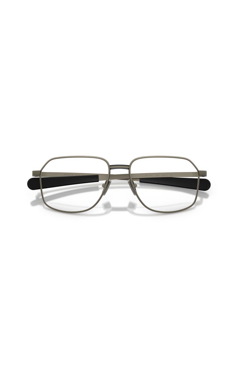 Moncler 56mm Rectangle optical glasses, Alternate, color, Grey
